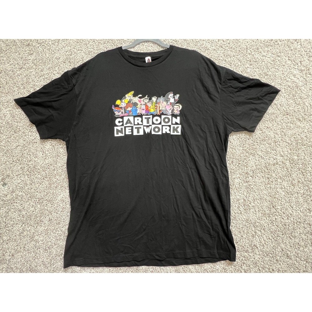 Cartoon Network Shirt Mens size 2KL Black TV Dexter Bravo Courage Bill Mandy